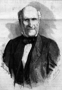 Portret van Elie Hertog van Decazes en Glucksberg (1780 - 1860), Franse advocaat en politicus. Gravure in Le Monde Illustré, nr. 186 van 3 november 1860 door French School