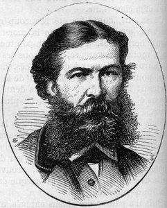 Portret van Ernest Antoine Auguste Hebert (1817-1908), Franse schilder. Gravure in 