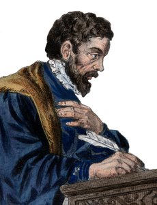 Portret van Etienne Jodelle door French School