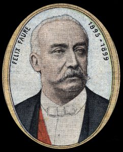 Portret van Felix Faure (1841-1899), industrieel en politicus, gematigd republikein, hij werd president van de Republiek van 1895 tot 1899 door French School