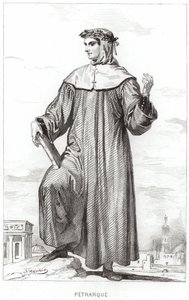 Portret van Francesco Petrarca door French School