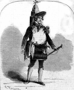 Portret van Frederick Lemaitre (1800-1876), Franse komiek in 