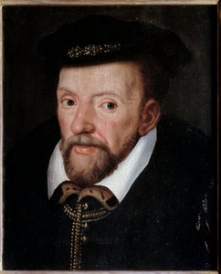 Portret van Gaspard de Coligny (1519-1572) Admiraal van Frankrijk door French School