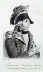 Portret van generaal Dugommier (1738-1794) commandant van de nationale garde van Martinique in 1790 door French School