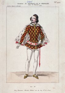 Portret van Gilbert Duprez, Franse tenor en componist in 