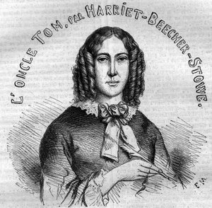 Portret van Harriet Beecher Stowe (1811-1896), Amerikaanse schrijfster, auteur van 