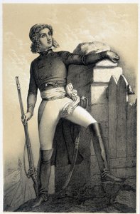 Portret van Henri du Vergier, Graaf van La Rochejaquelein (of Verger de La Rochejacquelein) (1772-1794) - in 