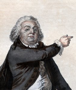 Portret van Honore Gabriel Riqueti, graaf van Mirabeau (1749-1791), Franse politicus en revolutionair. door French School