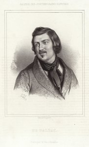 Portret van Honoré de Balzac door French School