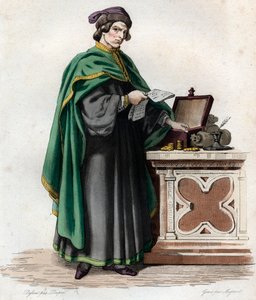 Portret van Jacques Coeur (1395-1456), Franse koopman.