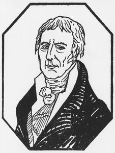 Portret van Jean-Baptiste de Monet (1744-1829) Chevalier de Lamarck, gegraveerd voor de tweehonderdste verjaardag van zijn geboorte, 1946