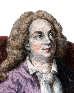 Portret van Jean Baptiste Rousseau (1670-1741), Franse dichter door French School