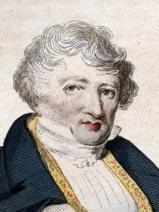Portret van Jean Leopold Nicolas Frederic Cuvier bekend als Georges Cuvier (1769-1832), Franse natuuronderzoeker en zoöloog. door French School