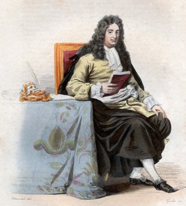 Portret van Jean Racine (1639-1699), Franse dramaturg. door French School