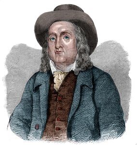 Portret van Jeremy Bentham door French School