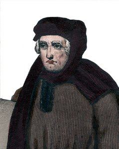 Portret van Jean Froissart (1337-1404) door French School