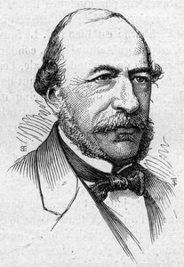 Portret van Joseph Autran, Franse dichter en academicus. Gravure in 