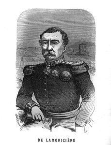 Portret van Joseph Vantini, genaamd Youssouf (1808-1866), Franse generaal. Gravure in 