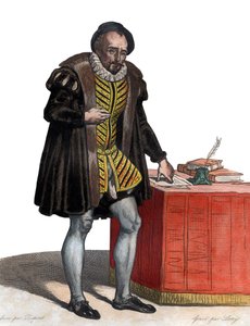 Portret van Heer Michel Eyquem de Montaigne (1533-1592), Franse schrijver