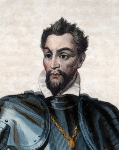 Portret van Lodewijk I de Bourbon, prins van Conde (1530-1569), Hugenotenleider en generaal.
