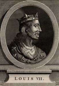 Portret van Lodewijk VII door French School