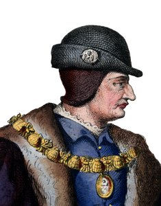 Portret van Lodewijk XI van Frankrijk door French School