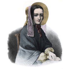 Portret van Marie Fortunee Capelle, Marie Lafarge (Madame) (1816-1852) Franse crimineel - gravure uit de 19e eeuw