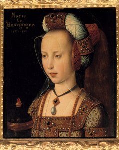 Portret van Maria van Bourgondië, hertogin en gravin van Bourgondië