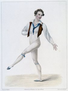 Portret van Monsieur Le Blond in het Ballet van de Veronderstelde Boer door French School