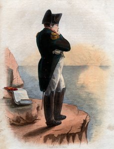 Portret van Napoleon I (1769-1821) op het eiland Sint-Helena