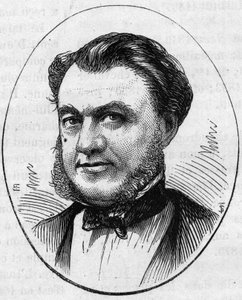 Portret van Paul Abadie (1812-1884), Franse architect. Gravure in 