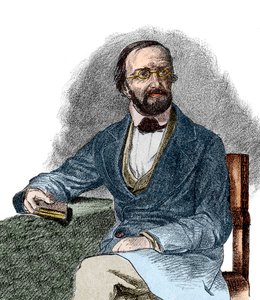 Portret van Peter Gustav Dirichlet, Duitse wiskundige