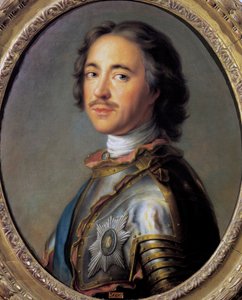 Portret van Peter I bekend als Peter de Grote door French School