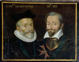 Portret van Philippe Hurault (1528-99) Graaf van Cheverny en Francois (1535-94) Markies van O, 1617-38
