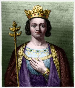 Portret van Philippe V de Lange (1294 - 1322), koning van Frankrijk door French School