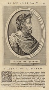 Portret van Pierre de Ronsard door French School