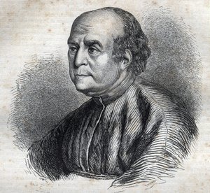 Portret van paus Nicolaas V (1398-1455) Gravure in "Geschiedenis van de pausen" (...) Misdrijven van de koningin, koning en keizers door de eeuwen heen" door Maurice Lachatre door French School