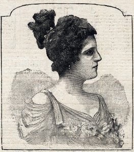 Portret van prinses Caraman-Chimay (Clara Ward - 1873 - 1916) door French School