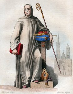 Portret van Suger (abt Suger) (1081-1151), Franse abt en historicus