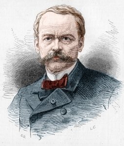 Portret van Theodore Barriere (1823-1877), Franse toneelschrijver. Gravure in Le Monde Illustré nr. 1071 van 20 oktober 1877.