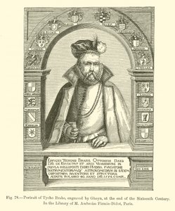 Portret van Tycho Brahe, gegraveerd door Gheyn, aan het einde van de zestiende eeuw door French School