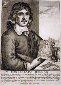 Portret van Wenceslaus Hollar (1607-77)