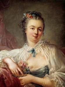 Portret van een vrouw door French School