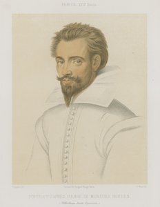 Portret van een man met een puntbaard