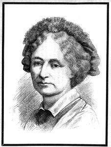 Portret van de gravin van Chambord (Marie Therese Beatrix Gaetane van Habsburg-Lorraine, aartshertogin van Oostenrijk en prinses van Modene). Gravure in "Le Monde Illustré", 3 april 1886 door French School