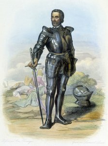 Portret van de Ridder Bayard (1475-1524) - in "Le Plutarch francais", ed. Mennechet