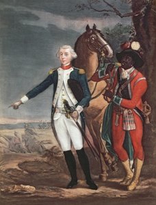 Portret van de Markies de La Fayette met een Aide-de-Camp tijdens de Amerikaanse Onafhankelijkheidsoorlog