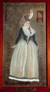 Portret van de prinses van Lamballe (Marie-Therese Louise de Savoie-Carignan) geschilderd door een van haar moordenaars (1792) Parijs, Prefectuur van Politie