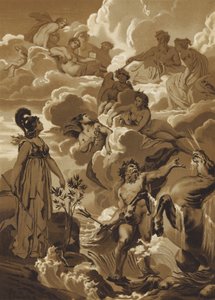 Poseidon en Athena betwisten het recht om Athene te benoemen door French School