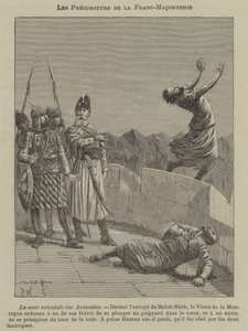 Voorlopers van de Vrijmetselarij: de Assassijnen (gravure)